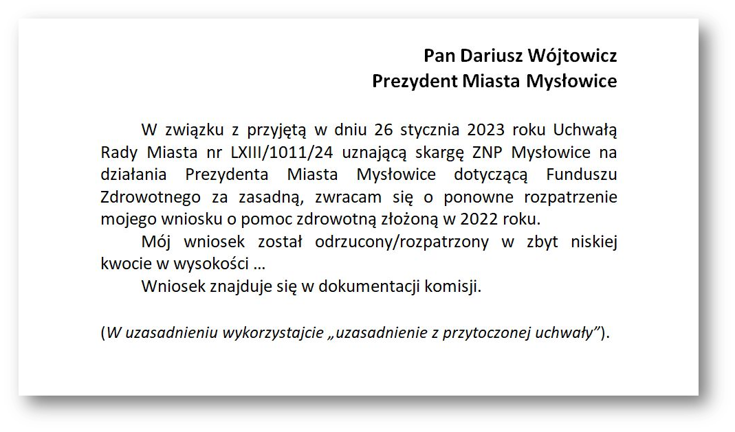 Przykładowy wzór